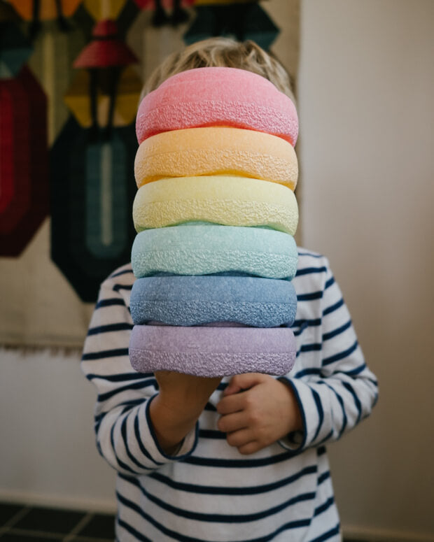 Stapelstein Original Mini rainbow pastel Turm