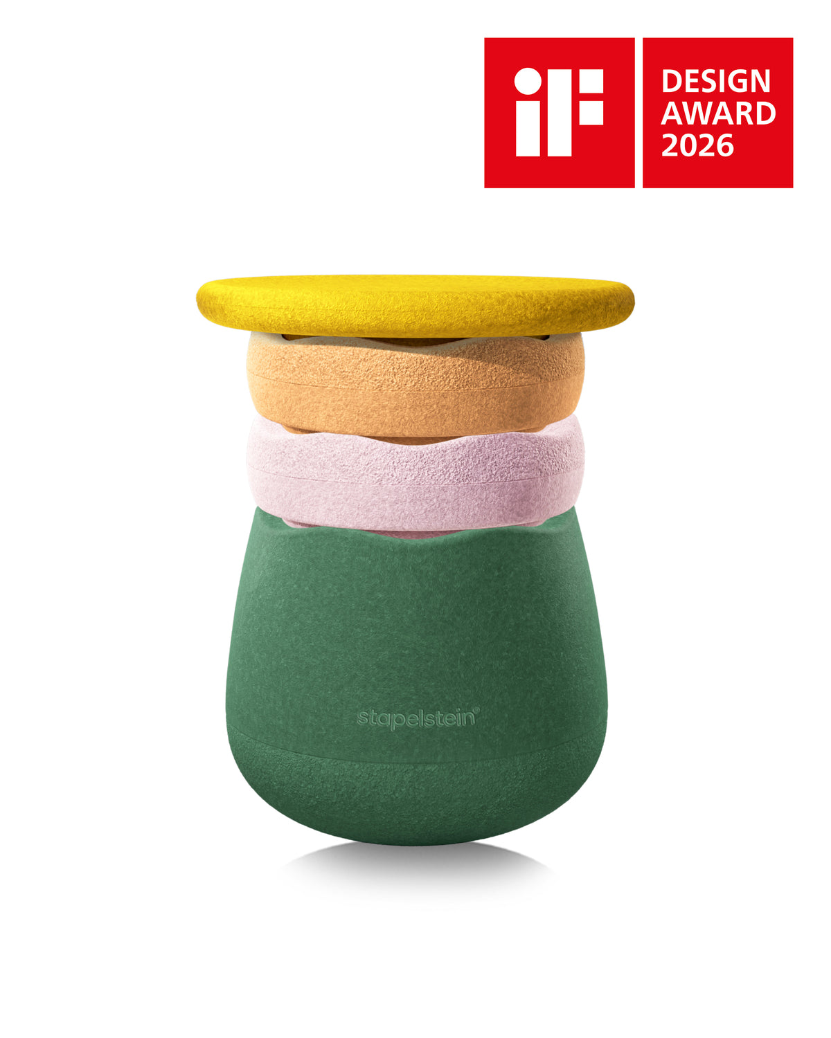 Stapelstein® Dynamic all – Modularer Hocker für Bewegung & Konzentration in jedem Alter