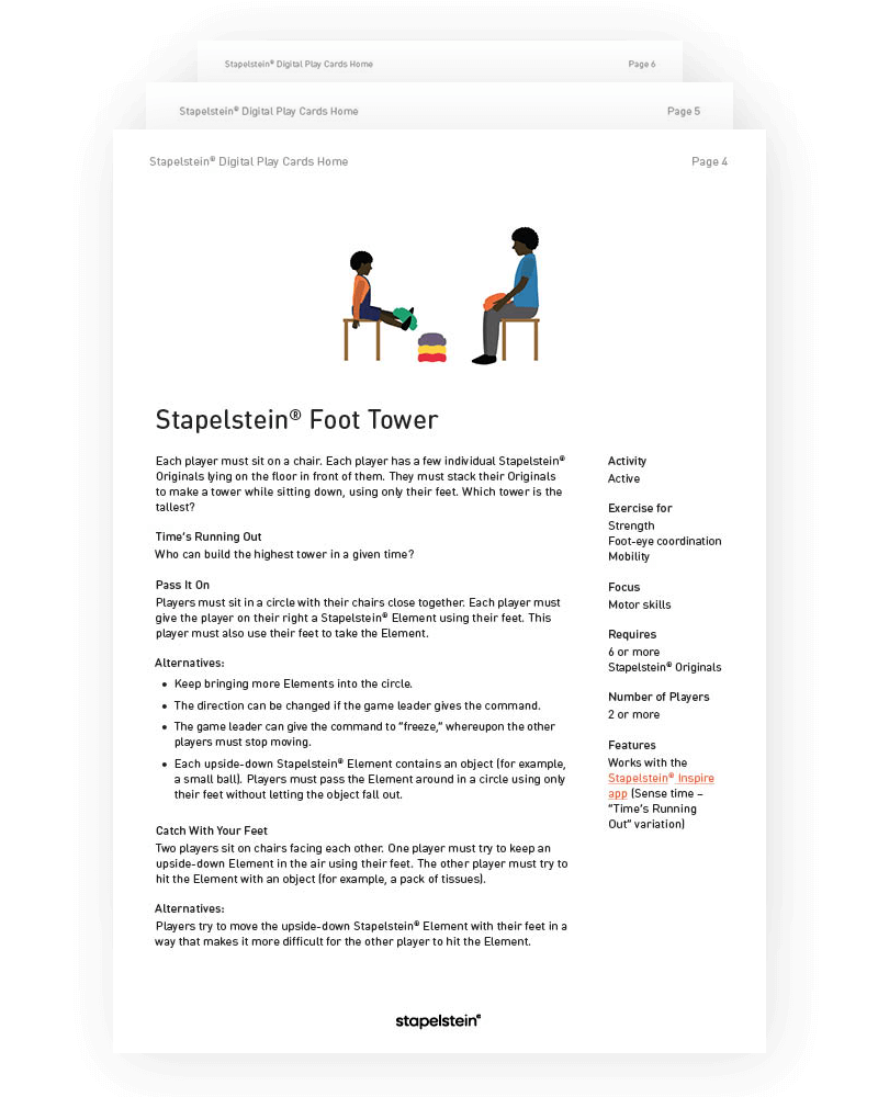 Digital Play Cards Englisch Foot Tower