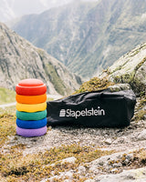 Stapelstein rainbow classic 6 und Stapelstein bag in der Natur